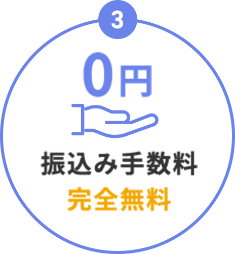 振込み手数料完全無料